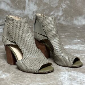 Botkier Tan Maddy Faux Snake Skin Bootie Size 9.5